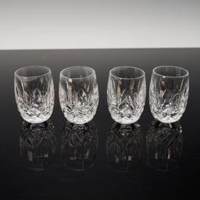 4pc Waterford Lismore Crystal Shot Glasses
