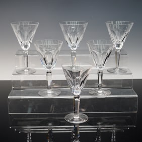 6pc Waterford Crystal Sheila Claret Wine Glasses