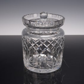 Waterford Lismore Crystal Biscuit Barrel & Lid