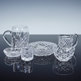 6pc Waterford Ashford Crystal Tableware