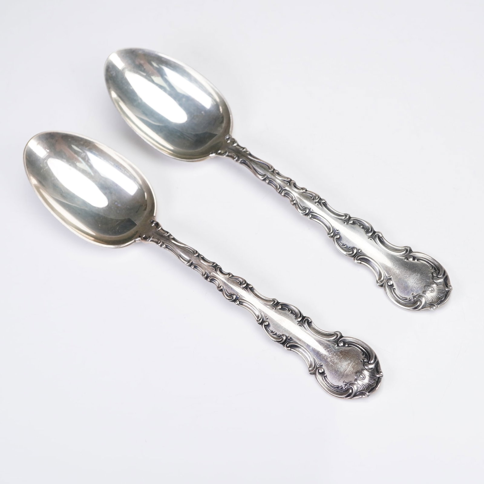 Pair of Gorham Strasbourg Sterling Silver Teaspoons (1 of 4)