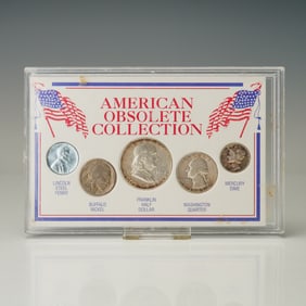 2001 American Obsolete Coin Collection by The Morgan Mint, Steel Penny to F