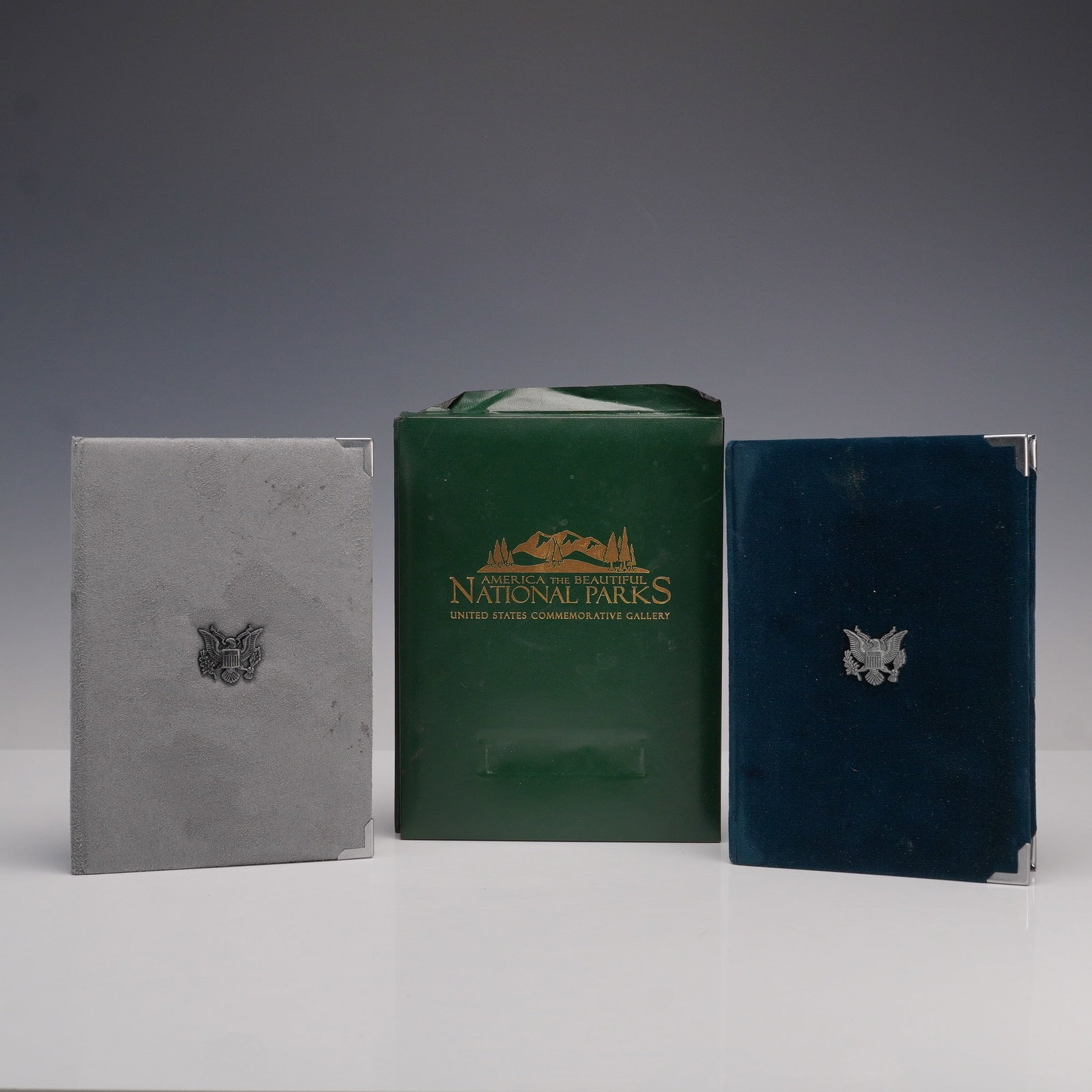 3pc 1986 & 1990 US Mint Prestige Sets & 2011 National Parks Quarter Set (1 of 8)