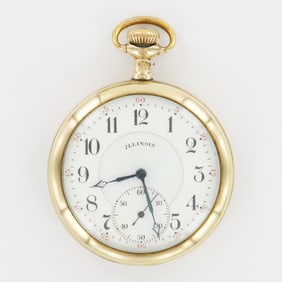 Illinois Watch Co. Santa Fe Special 16S Gold Filled LS Pocket Watch, 25 Yrs