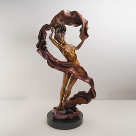 Jerry Joslin, Original Bronze Sculpture, Windswept, Signed & Numbered