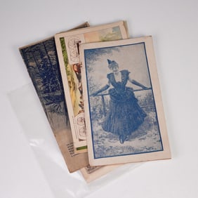 6pc Assorted Antique Advertisement Cards and Booklets
