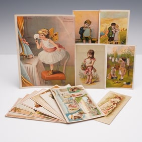 12pc 19th Century Advertising Trade Cards
