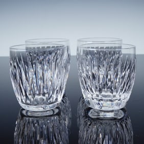 4pc Waterford Crystal Old Fashioned Glasses, Maureen