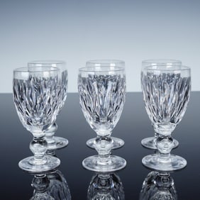 6pc Set of Waterford Crystal Maureen Sherry Glasses