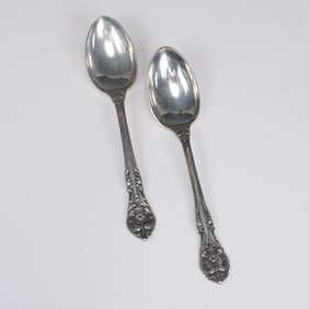2pc Gorham Sterling Silver Teaspoons