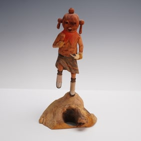 Kachina Doll by Ernest Honamie, Hopi Mudhead
