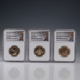 3pc 2019-S & D & 2021-S American Innovation One Dollar NGC Graded Coins
