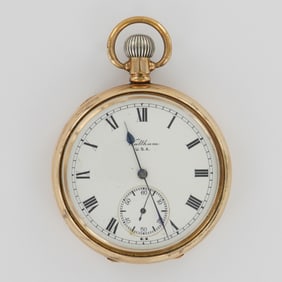 American Waltham Watch Co. 12S Bond St. Gold Filled Pocket Watch, Star Case