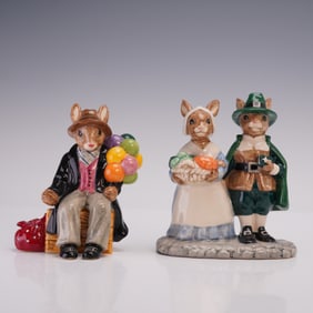 2pc Royal Doulton Bunnykins Figurines, Seasonal Celebrations