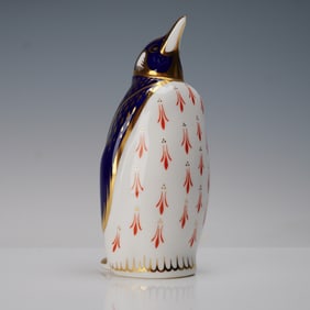 Royal Crown Derby Bone China Paperweight, Penguin