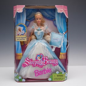 1998 Disney Sleeping Beauty Barbie Doll with Musical Pillow