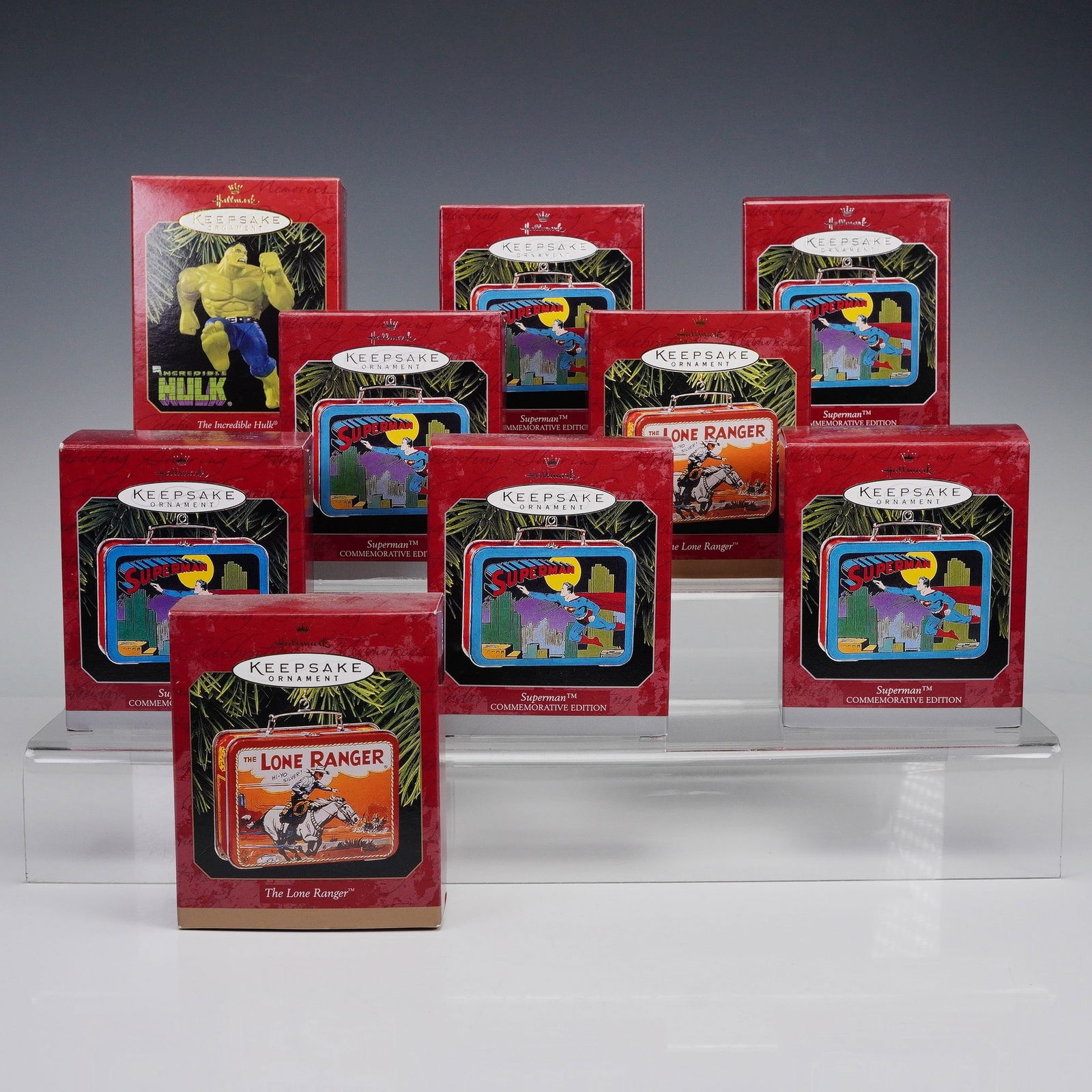 9pc Hallmark Keepsake Wild West and Superhero Themed Tree Ornaments (1 of 4)