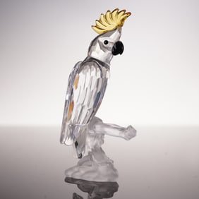 Swarovski Crystal Figurine, Cockatoo