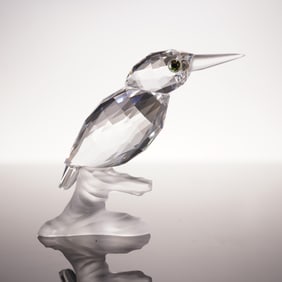Swarovski Silver Crystal Figurine, Kingfisher