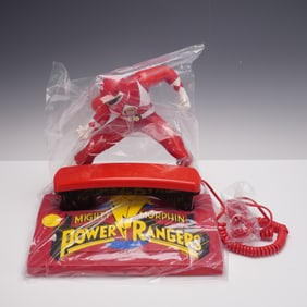 REC Sound Mighty Morphin Power Rangers Telephone, Red Ranger