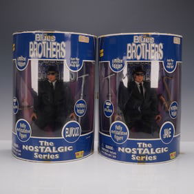 2pc Blues Brothers LE The Nostalgic Series Figurines, Jake & Elwood
