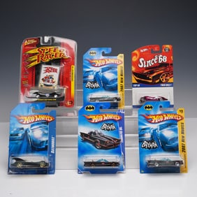 6pc Hot Wheels & Johnny Lightning Batman and Collector Cars