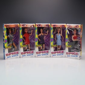 Spice Girls On Tour by Galoob Complete Set of 5 Dolls