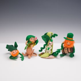 4pc Annalee Dolls St. Patrick's Day Decorations