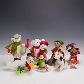 10pc Annalee Holiday and Seasonal Figures