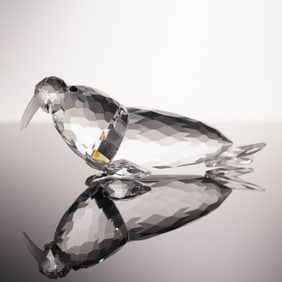 Swarovski Crystal Figurine, Walrus - Signed