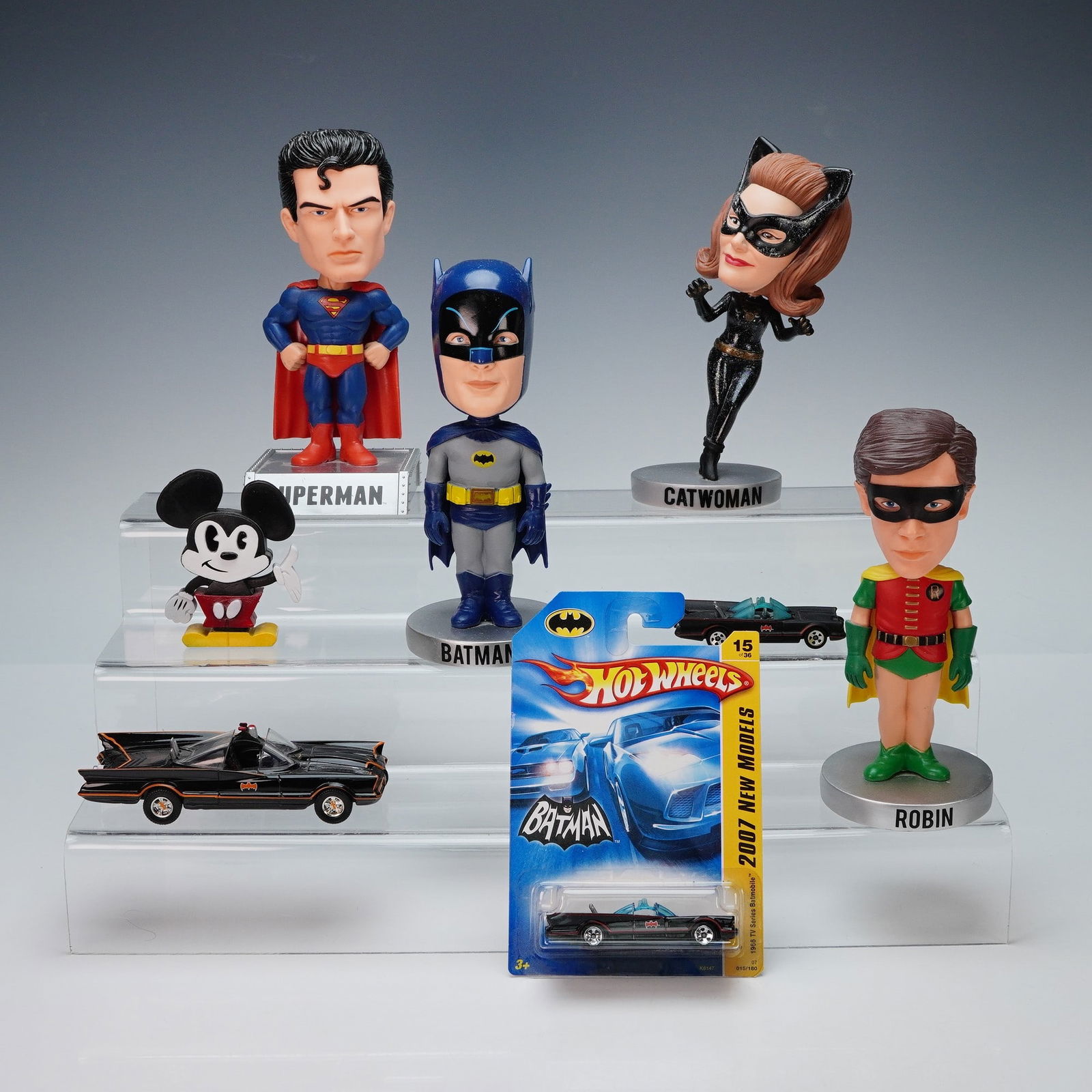 8pc DC Comics Funko, Hot Wheels, and Jada Toys Bobbleheads and Toy Cars (1 of 9)
