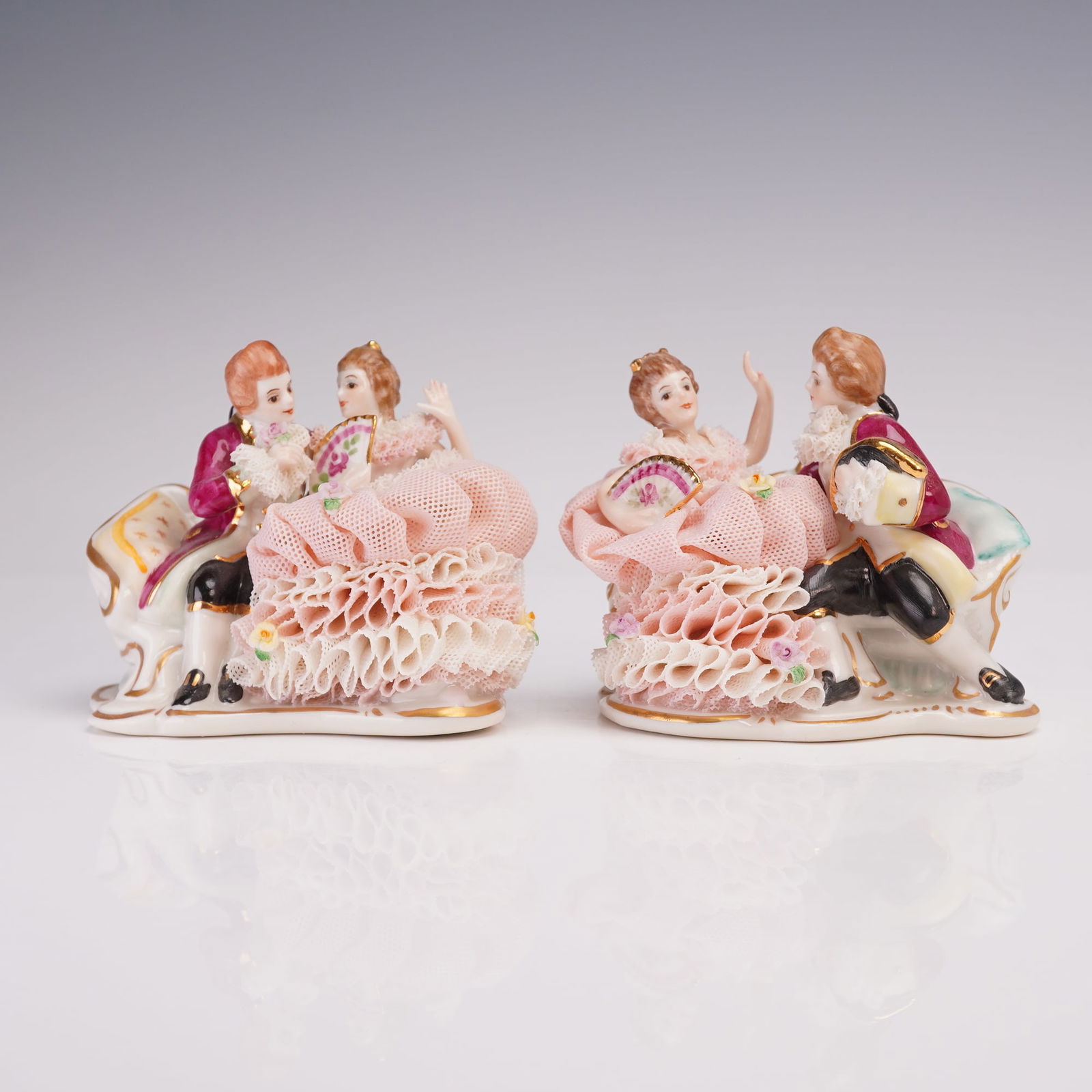 2pc Irish Dresden Porcelain Figurines, Proposal (1 of 4)