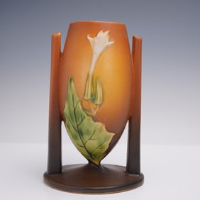 Roseville Pottery Thornapple Brown Vase 316-8