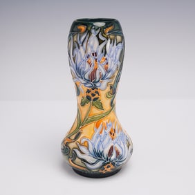 Moorcroft Pottery by Rachel Bishop Vase, Montana Cornflower