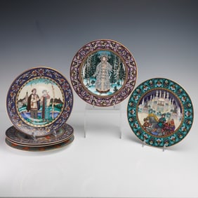 6pc Villeroy & Boch Heinrich Limited Edition Russian Fairy Tale Plates
