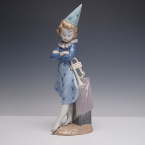 Lladro Figurine Clown with Trumpet 1005060