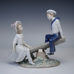 Lladro Porcelain Figurine, See-Saw 1001255