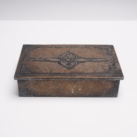 Silver Crest Smaco Sterling Decorated Bronze Box