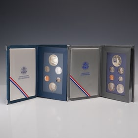 1986 & 1987 United States Prestige Proof Coin Commemorative Sets