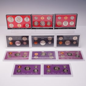 11pc 1968 to 1993 United States Mint Proof Sets