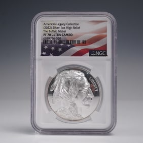2022 American Legacy Collection Silver Coin NGC Graded PF 70 Ultra Cameo