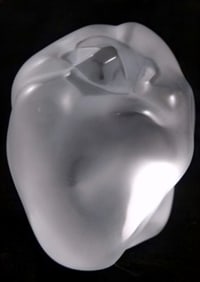 Lalique Crystal Paperweight, Pepper, Sealed Box