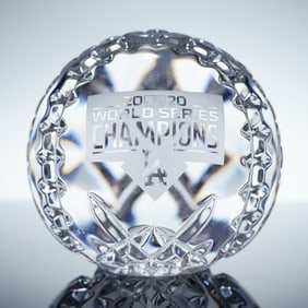 Waterford Crystal Baseball, 2020 World Series Champions Los Angeles Dodgers