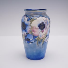 Moorcroft Pottery Vase, Early Anemone Pattern