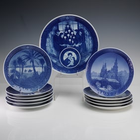 12pc Royal Copenhagen Vintage Decorative Plates