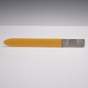Art Deco Celluloid Letter Opener with Sterling Silver Calendar Handle