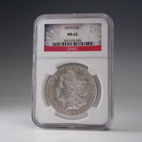 1879-S Morgan Dollar Silver Dollar Coin NGC Graded MS 62