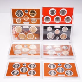 8pc U.S. Mint Coin Sets 2011-2020 Proof & Mint with COA