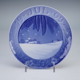 Royal Copenhagen 1909 Danish Landscape Christmas Plate