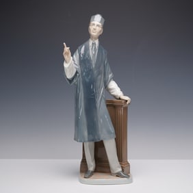 Lladro Porcelain Sculpture, The Barrister 1004908